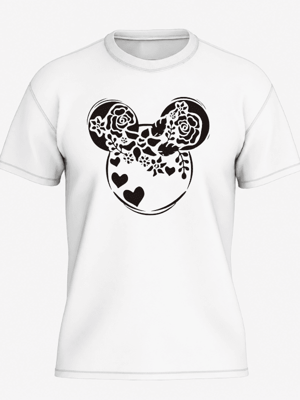 Disney Floral Mouse Ears Shirt | Matching Family Vacation T-Shirt | Disney World Unisex T-Shirt image 5