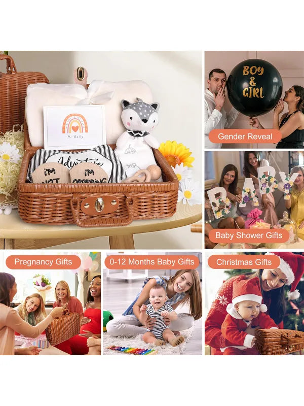 Baby Shower Gift Set – Newborn Essentials Basket (Unisex) image 1