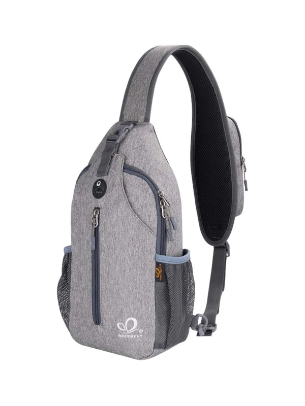 Crossbody Sling Backpack – Lightweight Travel & Hiking Chest Bag for Everyday Adventures - Gray image