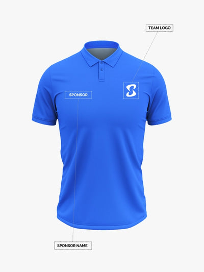 Custom Printed Polo T-Shirts – Premium Cotton (Royal Blue) | Company Polo Shirts with Logo image 1
