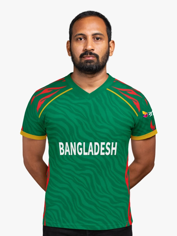 Customized Bangladesh T20 World Cup Cricket Jersey 2024 – Fan Version by Shopsery image 1