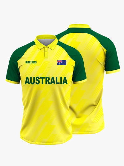 Australia Champions Trophy Cricket Jersey 2025 – Fan Version by Shopsery image 0