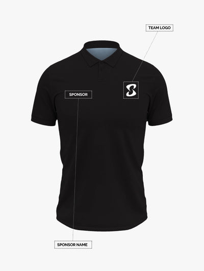 Custom Printed Polo T-Shirts – Premium Cotton (Black) | Company Polo Shirts with Logo image 0