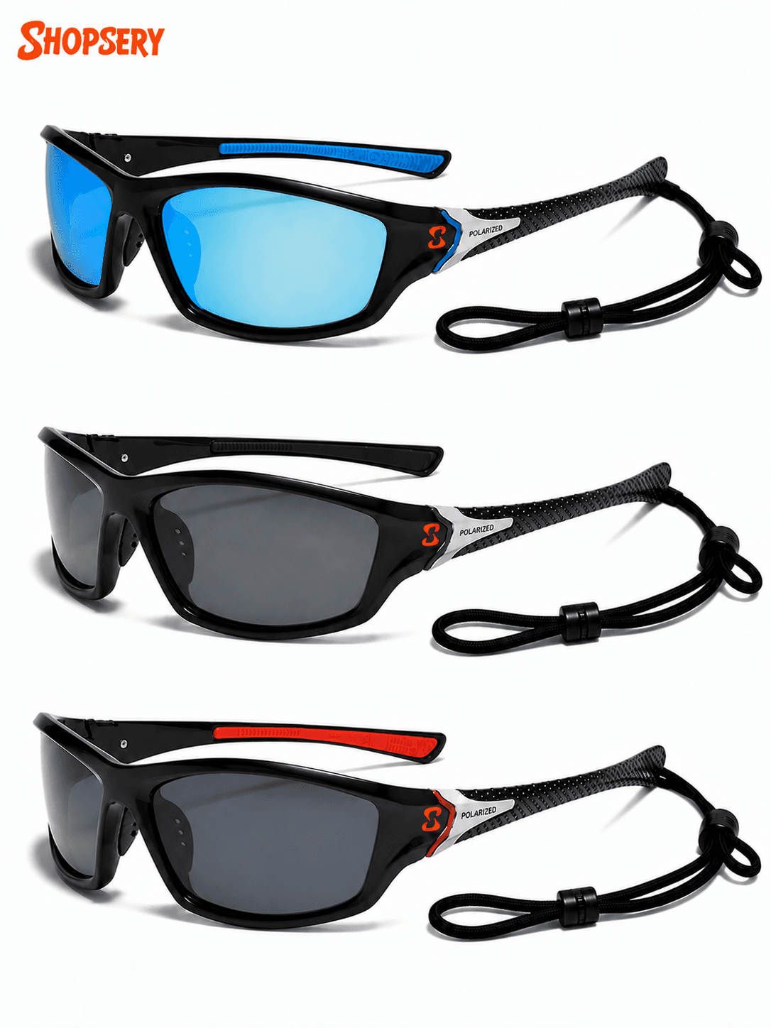 Shopsery Polarized Sports Sunglasses for Men 3 Pack Combo – UV400 Protection | HD Polarized Driving, Fishing &amp; Cycling Sunglasses image 9