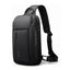 Waterproof Men’s Sling Bag – Lightweight Crossbody Shoulder Backpack with Multi-Pocket Storage - Black image