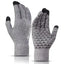 Winter Gloves – Warm Touchscreen Thermal Knit Design by Shopsery - Light Gray image