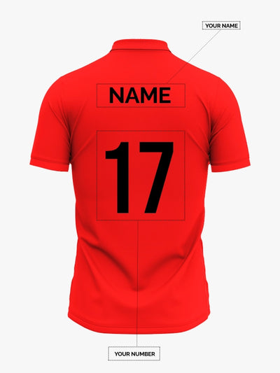 Custom Printed Polo T-Shirts – Premium Cotton (Red) | Company Polo Shirts with Logo image 1