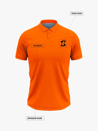 Custom Printed Polo T-Shirts – Premium Cotton (Orange) | Company Polo Shirts with Logo image 0