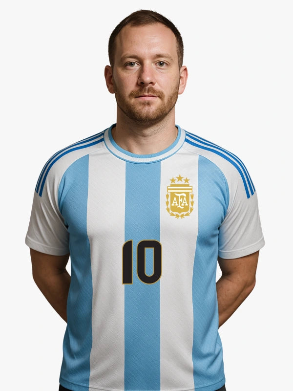 Argentina Soccer Jersey FIFA World Cup 2022– Fan Version by Shopsery image 1