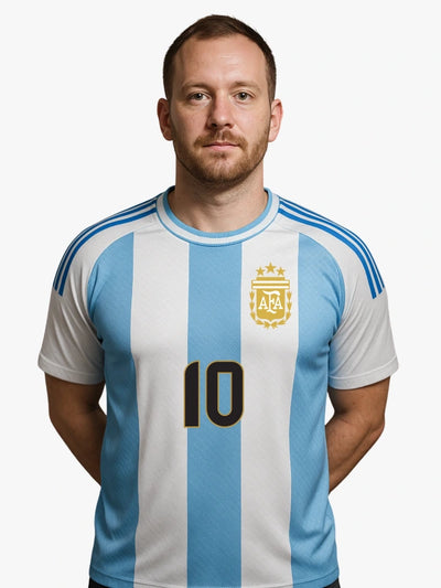 Argentina Soccer Jersey FIFA World Cup 2022– Fan Version by Shopsery image 1