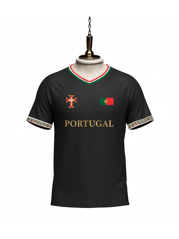 Portugal World Cup Signature Jersey (Black) By Shopsery image 2