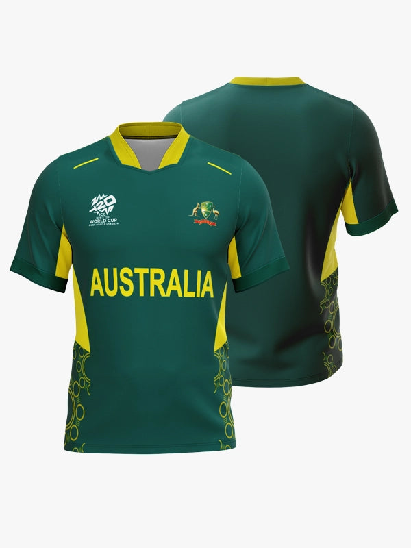 Australia T20 World Cup Cricket Jersey 2024 – Fan Version by Shopsery image 0