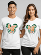 Disneyland Floral Mickey Ears T-Shirt | Disney World Family Matching Shirt | Unisex Tee image 0
