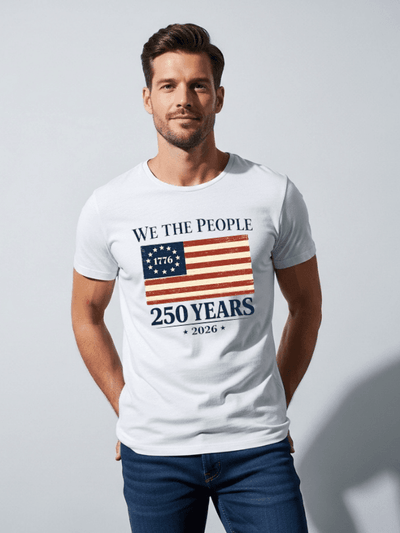 We The People 250 Years T-Shirt | USA 250th Anniversary American Flag 1776–2026 Graphic Tee image 0