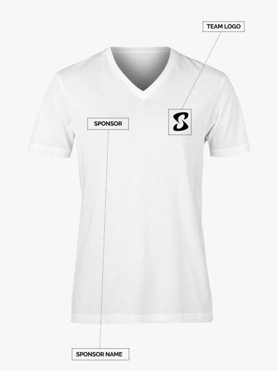 Custom V-Neck t Shirts Ultra Soft Add Your Text for Men & Women Unisex Cotton T Shirt image 0