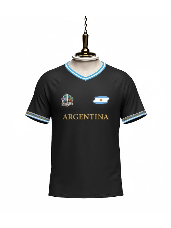 Argentina World Cup Signature Jersey (Black) by Shopsery image 2