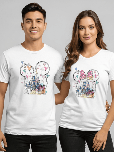Disneyland Castle Mickey Minnie Ears T Shirt | DisneyWorld Shirt Unisex image 0