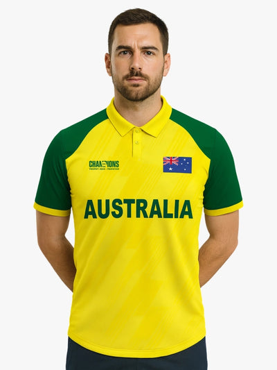 Australia Champions Trophy Cricket Jersey 2025 – Fan Version by Shopsery image 1