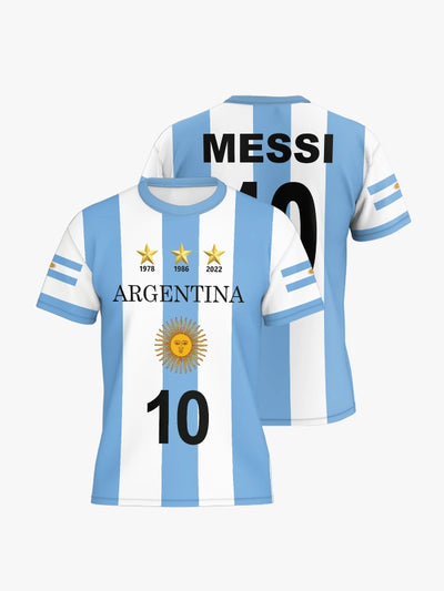 Argentina 3-Star World Cup Winning Soccer Jersey by shopsery image 0