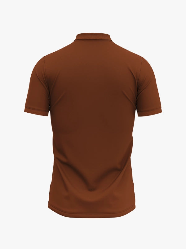 Custom Printed Polo T-Shirts – Premium Cotton (Coffee) | Company Polo Shirts with Logo image 3