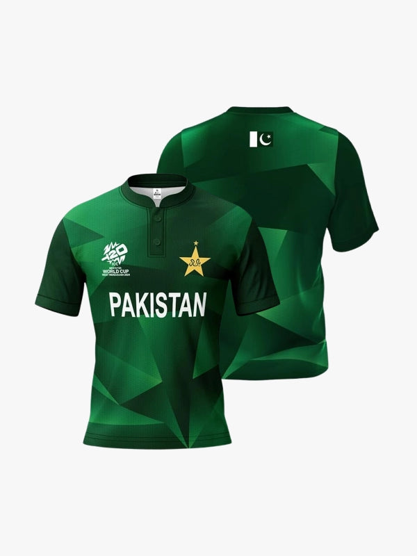 Pakistan T20 World Cup Cricket Jersey 2024 – Fan Version by Shopsery image 0