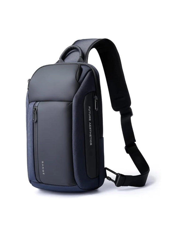 Waterproof Men’s Sling Bag – Lightweight Crossbody Shoulder Backpack with Multi-Pocket Storage - Blue image