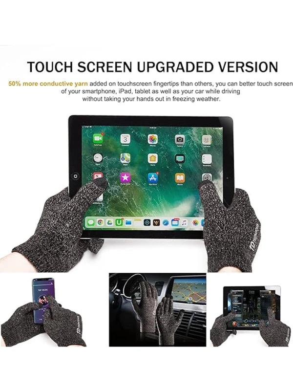 Winter Gloves – Warm Touchscreen Thermal Knit Design by Shopsery image 3