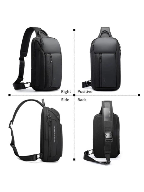 Waterproof Men’s Sling Bag – Lightweight Crossbody Shoulder Backpack with Multi-Pocket Storage image 5