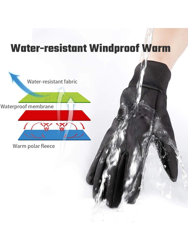 FanVince Winter Gloves Black by Shopsery image 1