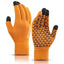 Winter Gloves – Warm Touchscreen Thermal Knit Design by Shopsery - Orange image