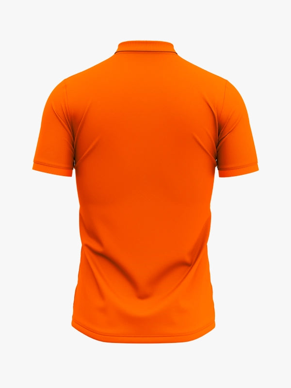 Custom Printed Polo T-Shirts – Premium Cotton (Orange) | Company Polo Shirts with Logo image 3