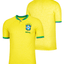 Brazil Home Soccer Jersey 2022  – Classic Yellow Brazil Football Fan Jersey image 0