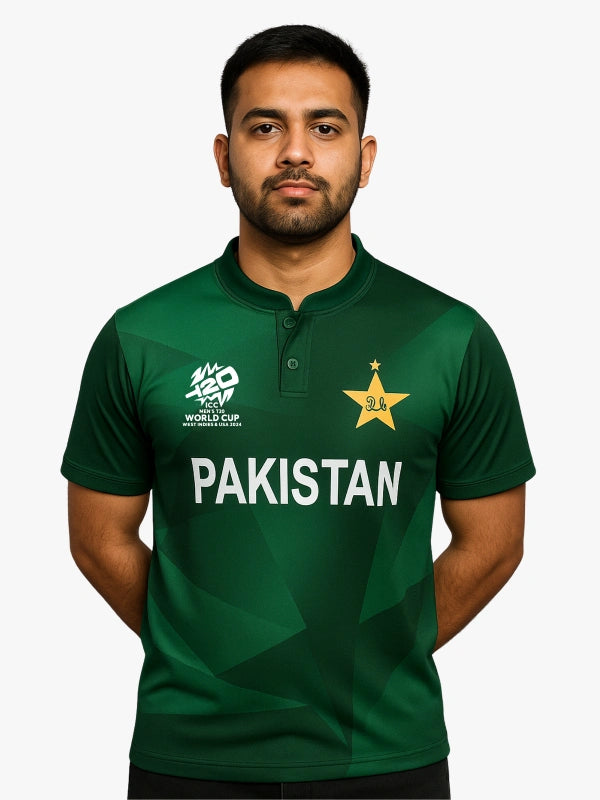 Pakistan T20 World Cup Cricket Jersey 2024 – Fan Version by Shopsery image 1