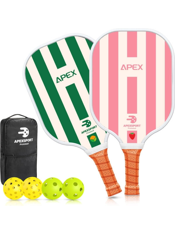 Pickleball Paddle Set – Lightweight Fiberglass Paddles with Honeycomb Core image 0