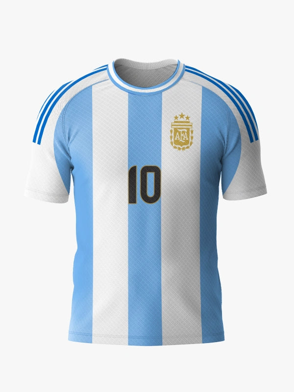 Argentina Soccer Jersey FIFA World Cup 2022– Fan Version by Shopsery image 3