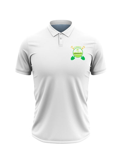 Company Polo Shirts with Logo for Corporate Branding (White) Guzman Landscaping image 0
