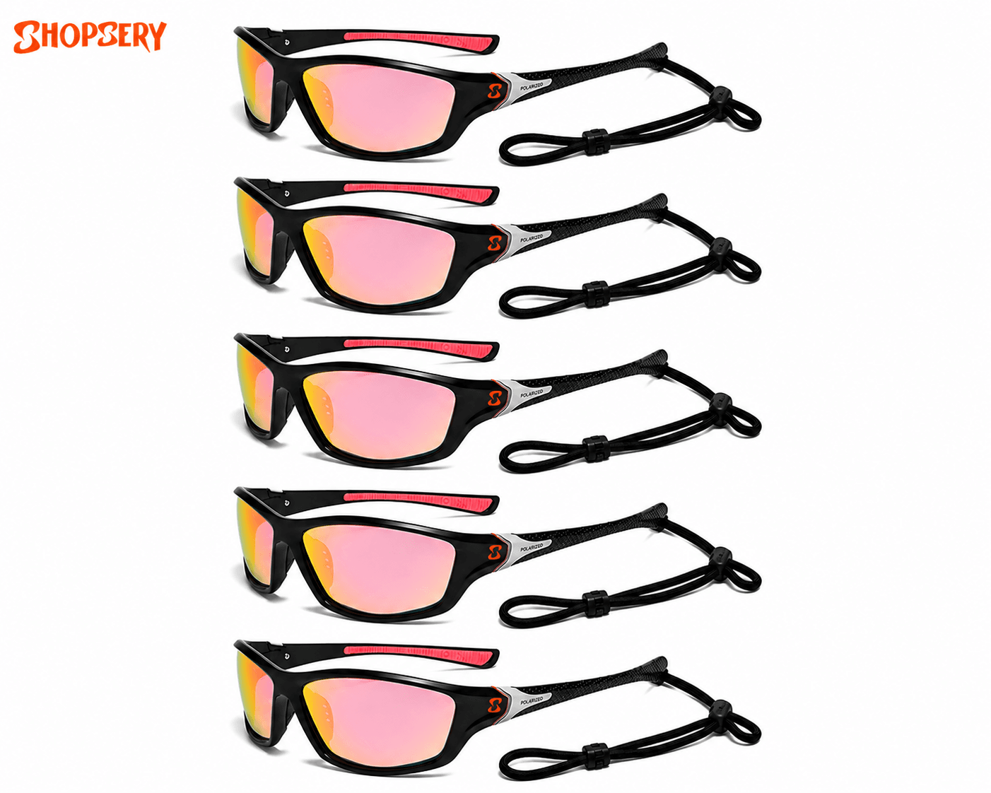 Shopsery Sports Polarized Sunglasses for Men – 5 Pack Combo | UV400 Protection | HD Polarized Outdoor Driving Cycling Fishing Sunglasses image 3