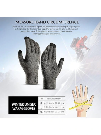 Winter Gloves – Warm Touchscreen Thermal Knit Design by Shopsery image 1