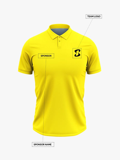Custom Printed Polo T-Shirts – Premium Cotton (Yellow) | Company Polo Shirts with Logo image 0