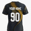 Custom Black and Gold Dotted Round Neck Sports Jersey by Shopsery image 4
