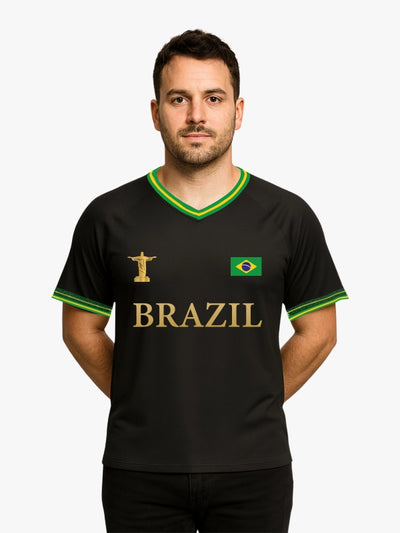 Brazil World Cup Signature Jersey (Black) By Shopsery image 1