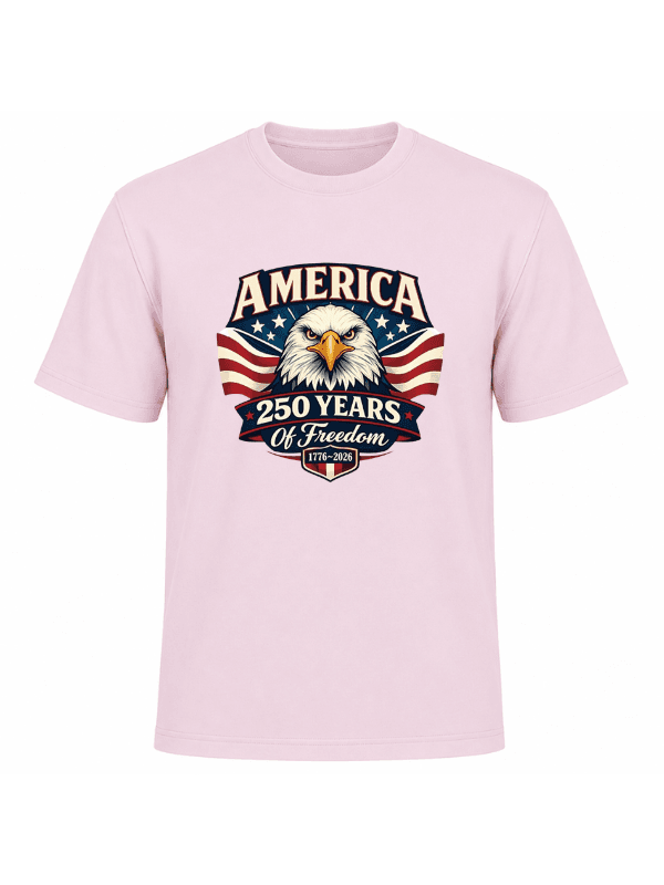 America 250 Years of Freedom Patriotic Eagle T-Shirt | USA 250th Anniversary 1776–2026 Graphic Tee image 11