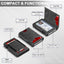 Slim RFID Wallet for Men – Aluminum Card Holder with Pop-Up Eject Mechanism, Magnetic Leather Cover, ID Window & Expandable Cash Slot image 1
