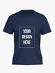 Custom T Shirt - Navy Blue Color Premium Personalized T-Shirts by Shopsery image 0