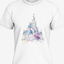 Disneyland Castle Graphic T-Shirt | Pastel Theme Park Vacation Tee image 1