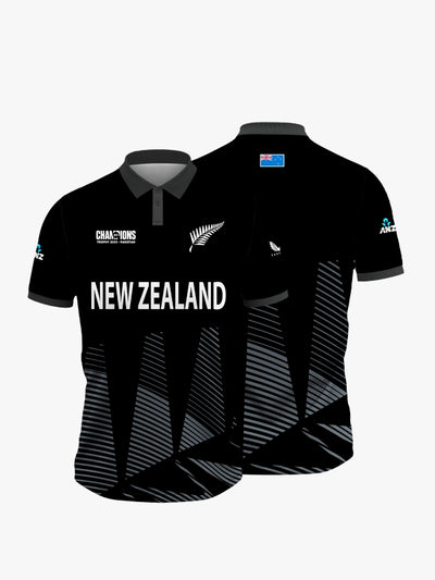 New Zealand Champions Trophy Cricket Jersey 2025 – Fan Version by Shopsery image 0