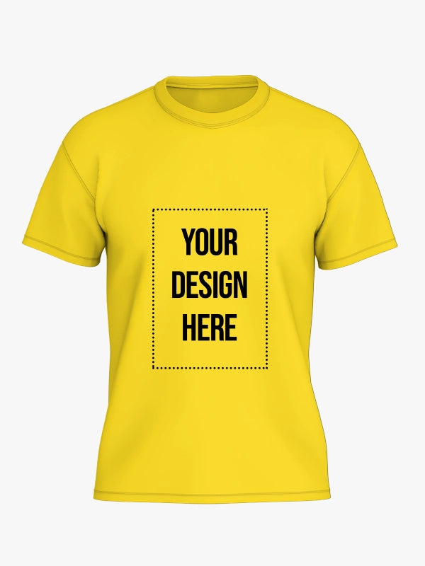 Custom T Shirt - Yellow Color Premium Personalized T-Shirts by Shopsery image 0