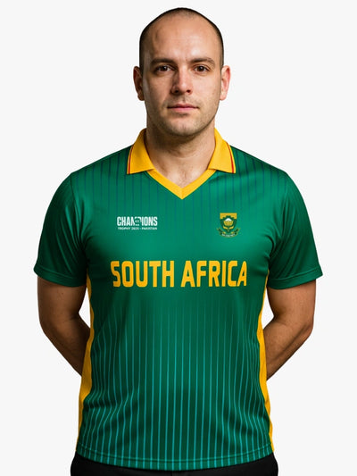 South Africa Champions Trophy Cricket Jersey 2025 – Fan Version by Shopsery image 1