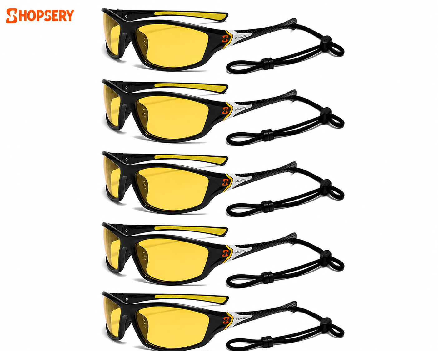 Shopsery Sports Polarized Sunglasses for Men – 5 Pack Combo | UV400 Protection | HD Polarized Outdoor Driving Cycling Fishing Sunglasses image 2