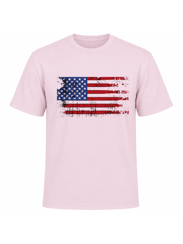 Vintage American Flag Patriotic T-Shirt | Distressed USA Flag Graphic Tee | Classic Red White Blue Independence Day Shirt image 9
